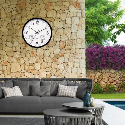 Outdoor Garden Clock with Temp and Humidity