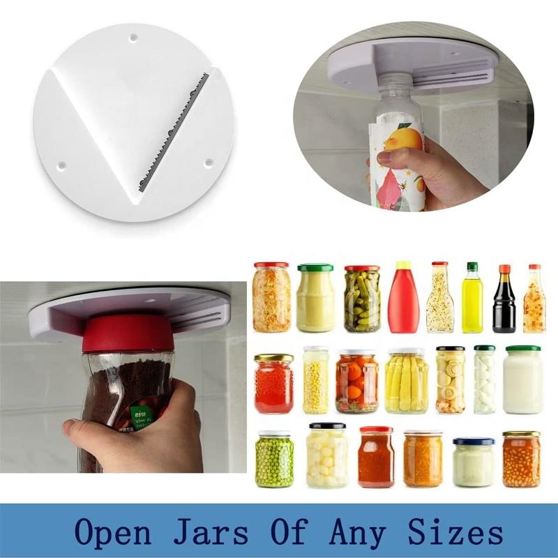 Under Cabinet Jar Opener for Multiple Sizes