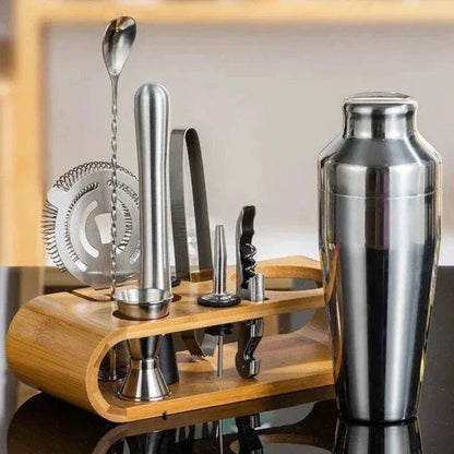 10-Piece Stainless Steel Cocktail Shaker Set