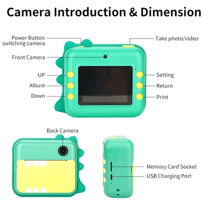 Kids Instant Print HD Camera