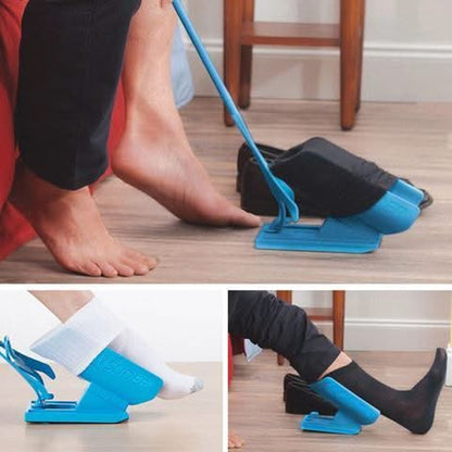 Sock Aid Helper with Extended Handle & Shoe Horn