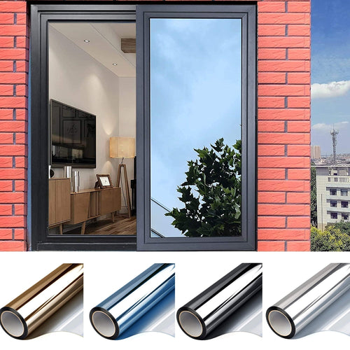 Mirror Static Cling Window Film, Daytime Privacy