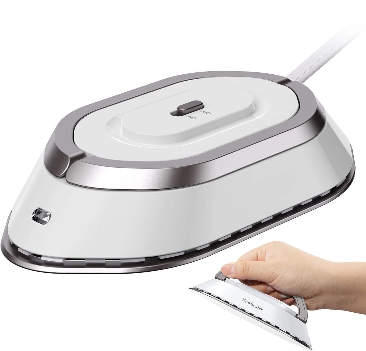 Compact Travel Iron with Foldable Handle