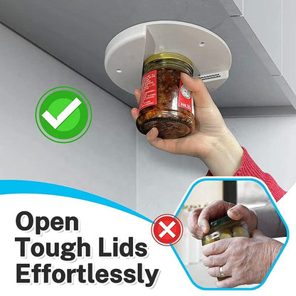 Under Cabinet Jar Opener for Multiple Sizes