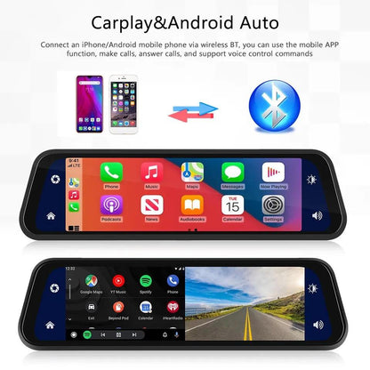 Mirror Dash Cam with GPS, 9.66in