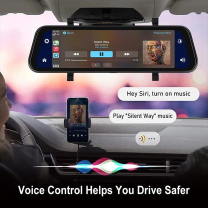Mirror Dash Cam with GPS, 9.66in
