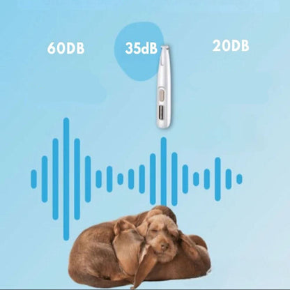 Quiet Pet Grooming Trimmer with LED Light