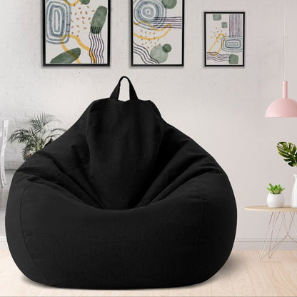 Customizable Bean Bag Cover, Washable Linen Blend