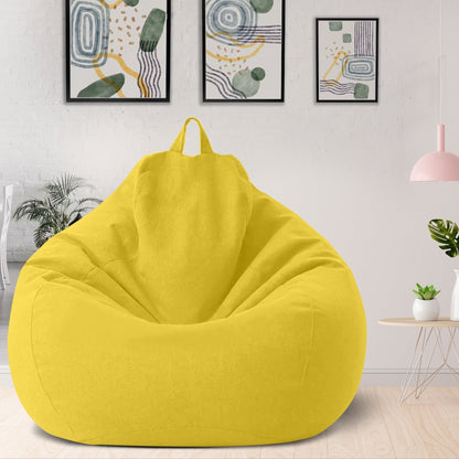 Customizable Bean Bag Cover, Washable Linen Blend