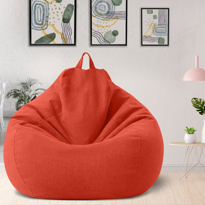 Customizable Bean Bag Cover, Washable Linen Blend