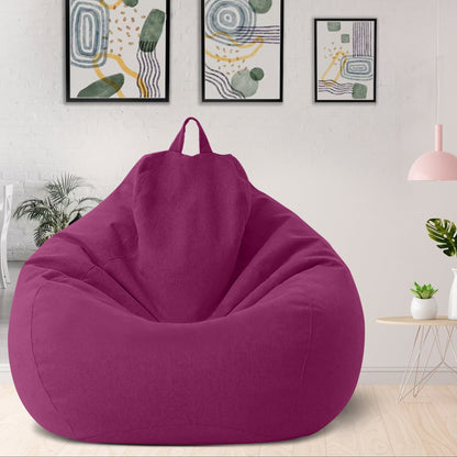 Customizable Bean Bag Cover, Washable Linen Blend