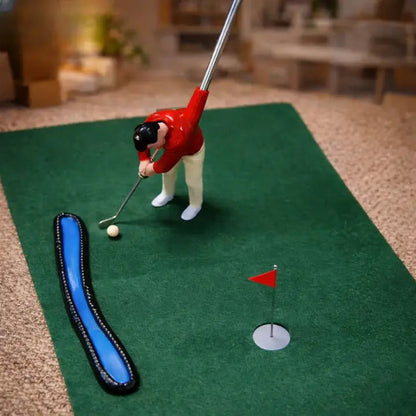 Indoor Mini Golf Set with 6 Clubs, Adjustable