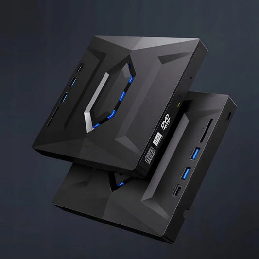 External DVD Drive with Memory Card Slot, Dual Ports