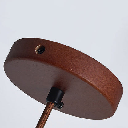 Art Deco Stone Cylinder Pendant Light