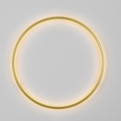 Aluminum Acrylic Circle Ring LED Wall Sconce Lamp
