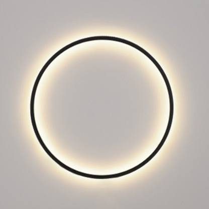 Aluminum Acrylic Circle Ring LED Wall Sconce Lamp