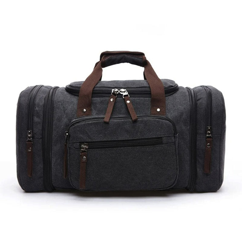 Canvas Duffel Bag with Laptop Compartment