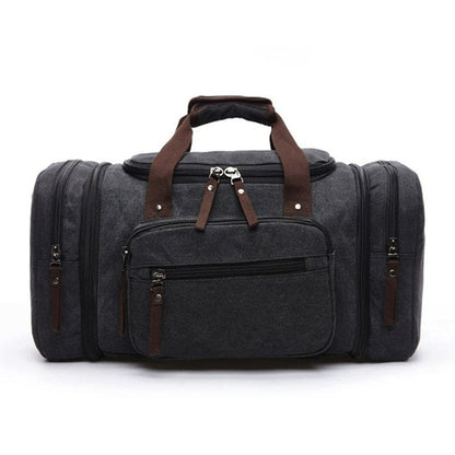 Canvas Duffel Bag with Laptop Compartment