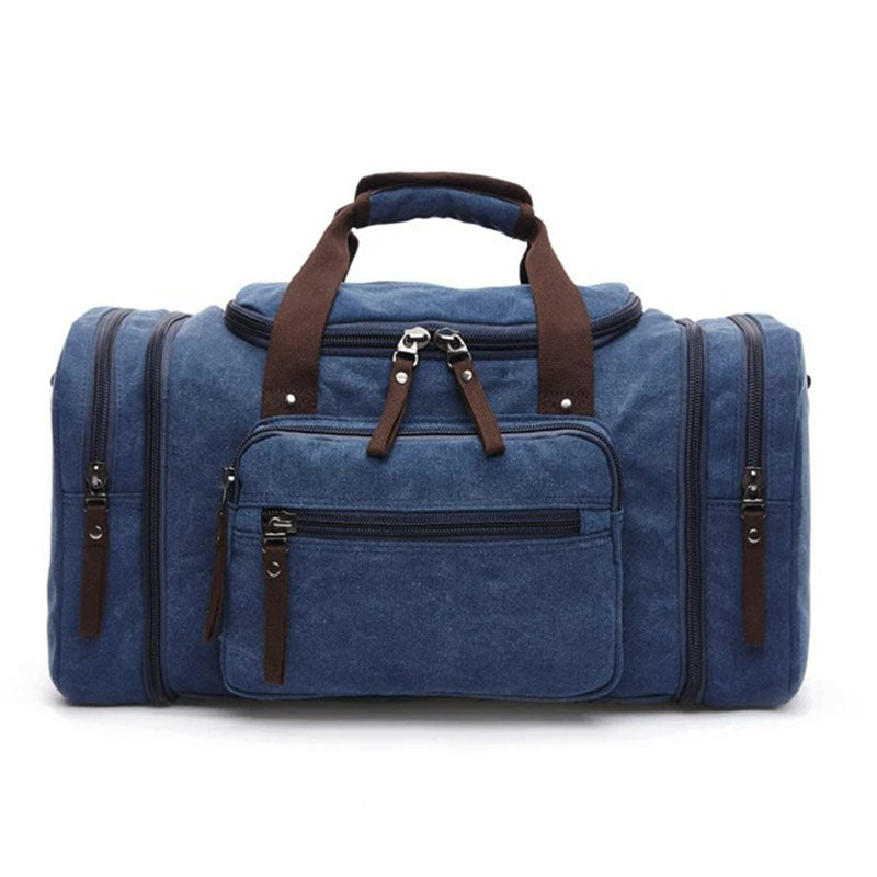 Canvas Duffel Bag with Laptop Compartment