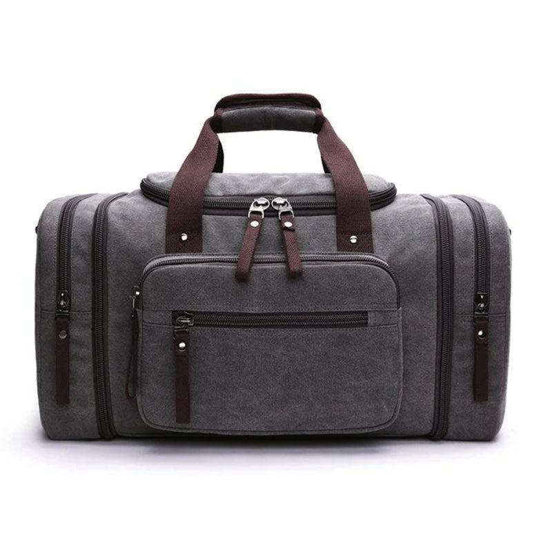 Canvas Duffel Bag with Laptop Compartment