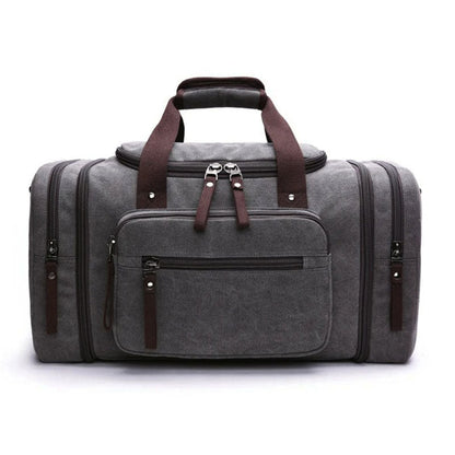 Canvas Duffel Bag with Laptop Compartment
