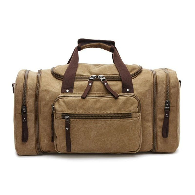 Canvas Duffel Bag with Laptop Compartment