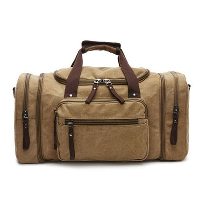 Canvas Duffel Bag with Laptop Compartment
