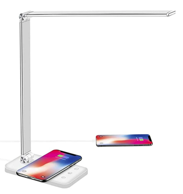 Adjustable LED Table Lamp with Wireless Charging