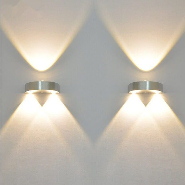 Half-Round Outdoor Indoor LED Ambient Wall Sconce Lamp