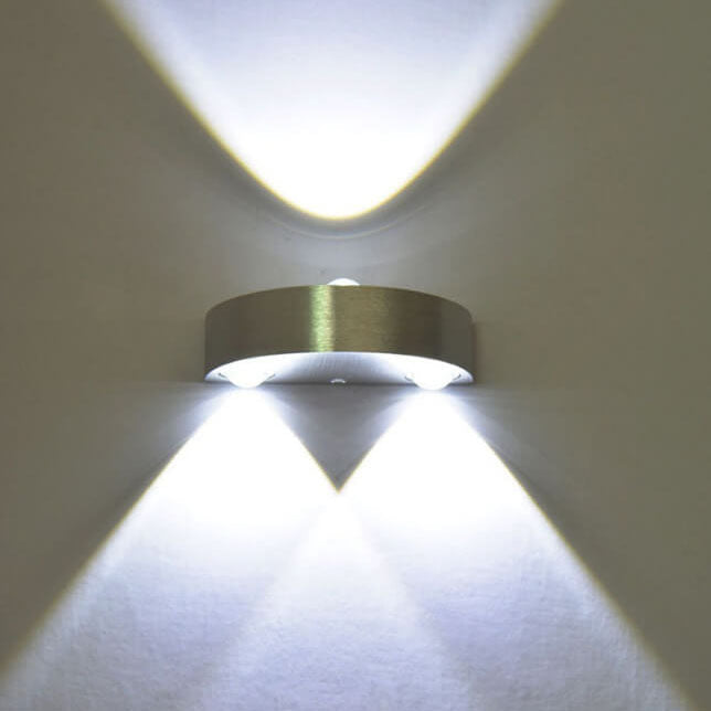 Half-Round Outdoor Indoor LED Ambient Wall Sconce Lamp