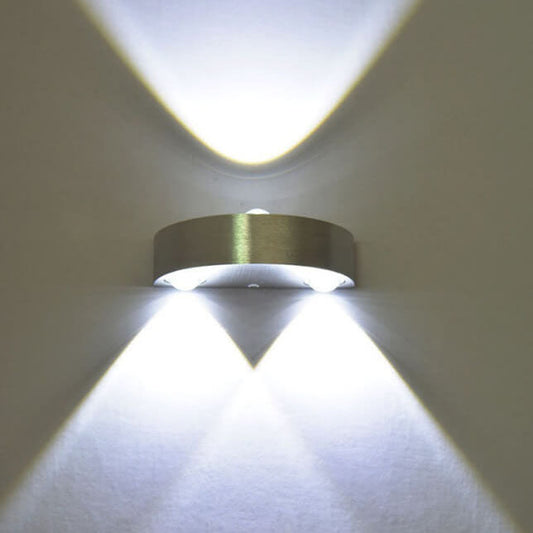 Half-Round Outdoor Indoor LED Ambient Wall Sconce Lamp