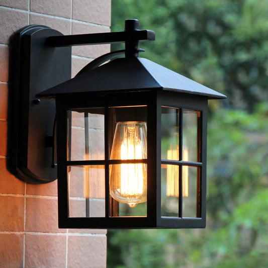 Rectangular Indoor Waterproof 1-Light Wall Sconce Lamp