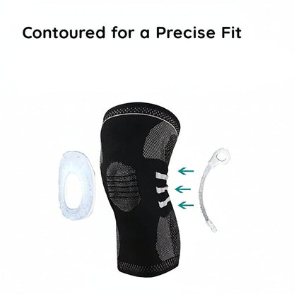 Knee Sleeve with Silicone Pad & Straps