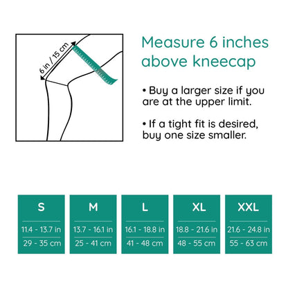 Knee Sleeve with Silicone Pad & Straps