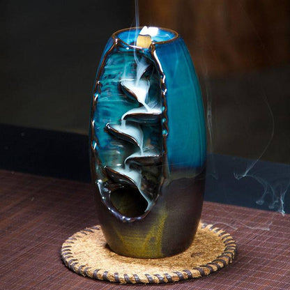 Ceramic Incense Waterfall Burner