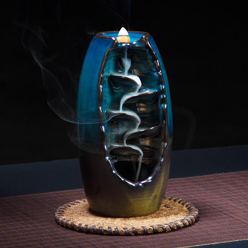 Ceramic Incense Waterfall Burner
