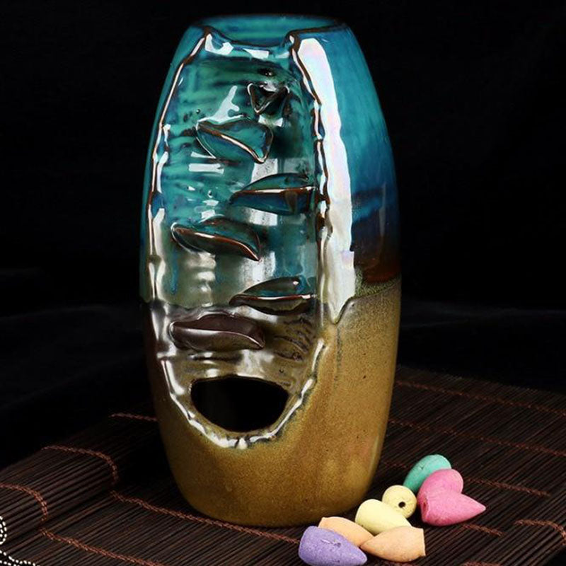 Ceramic Incense Waterfall Burner