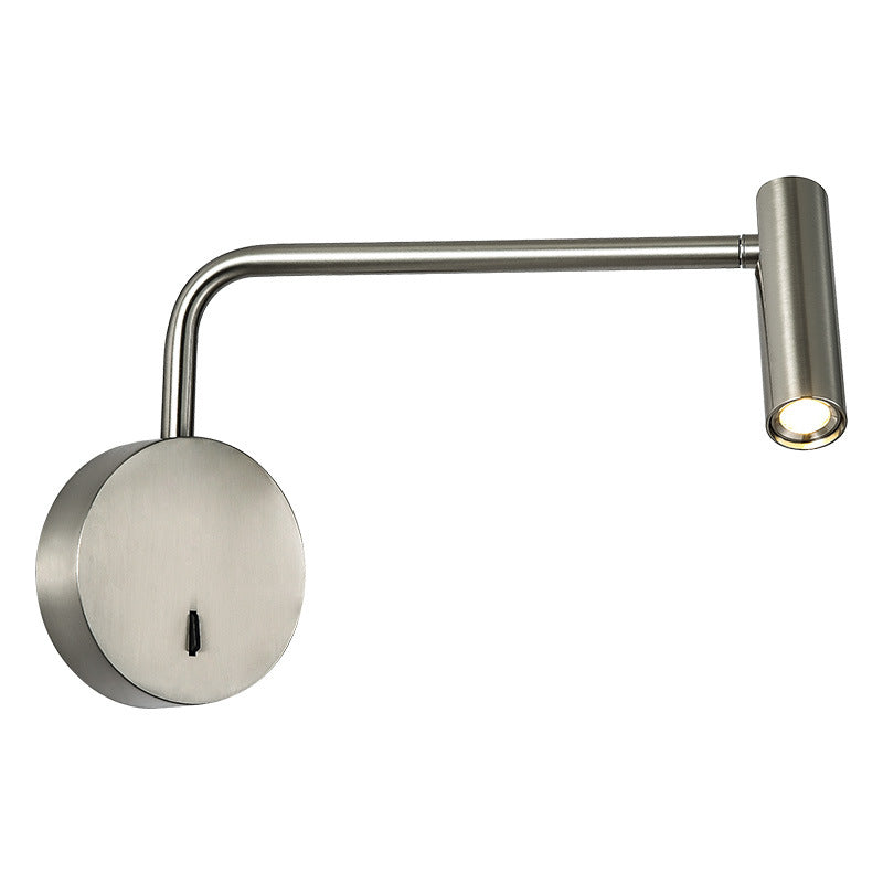 Cylinder LED Wall Light - Adjustable Bedside Reading Light