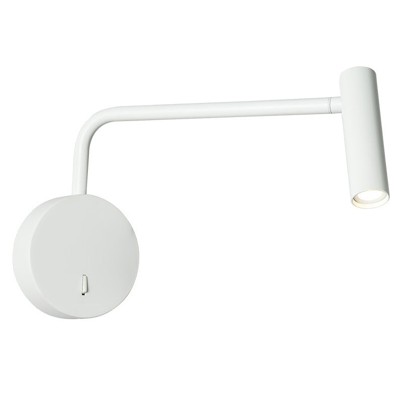 Cylinder LED Wall Light - Adjustable Bedside Reading Light