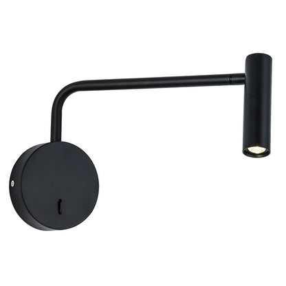Cylinder LED Wall Light - Adjustable Bedside Reading Light