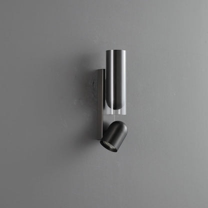 Cylinder Acrylic 2-Light Wall Lamp - Dual Beam Wall Sconce