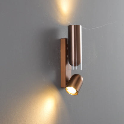 Cylinder Acrylic 2-Light Wall Lamp - Dual Beam Wall Sconce