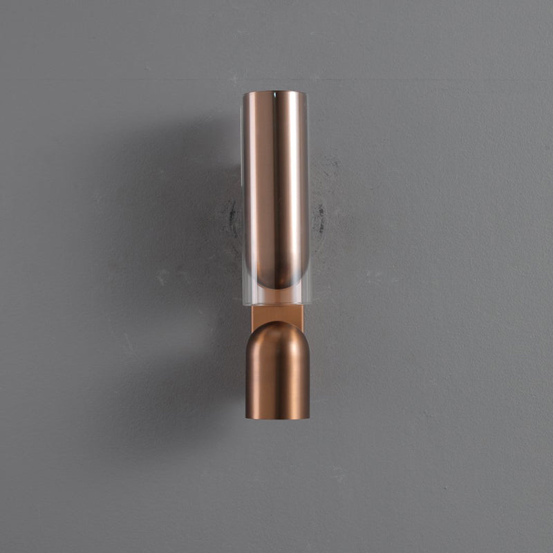 Cylinder Acrylic 2-Light Wall Lamp - Dual Beam Wall Sconce