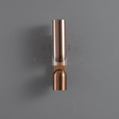 Cylinder Acrylic 2-Light Wall Lamp - Dual Beam Wall Sconce