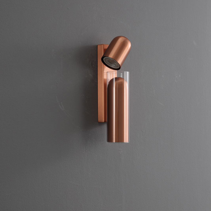 Cylinder Acrylic 2-Light Wall Lamp - Dual Beam Wall Sconce