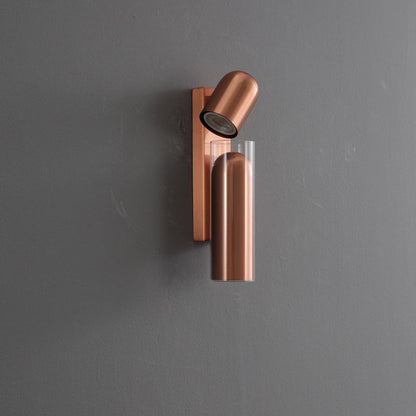 Cylinder Acrylic 2-Light Wall Lamp - Dual Beam Wall Sconce