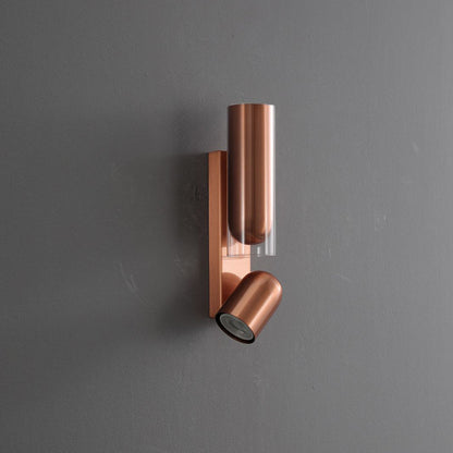 Cylinder Acrylic 2-Light Wall Lamp - Dual Beam Wall Sconce