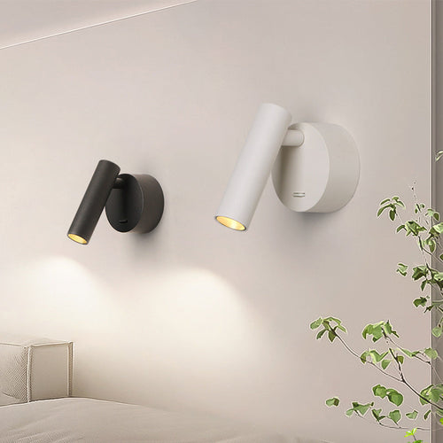 Minimalist Aluminum Round Cylinder LED Wall Sconce Lamp