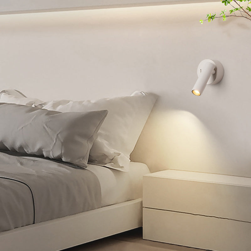 Minimalist Aluminum Round Cylinder LED Wall Sconce Lamp