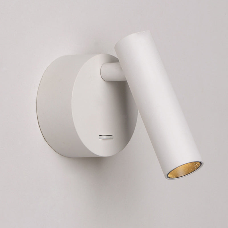Minimalist Aluminum Round Cylinder LED Wall Sconce Lamp